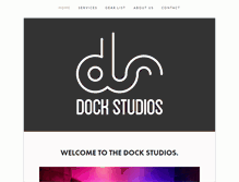 Tablet Screenshot of dock-studios.com